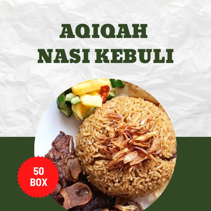 Paket Aqiqah Murah Perempuan | Kebuli Mutiara | 50 box