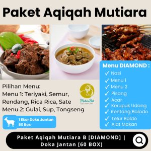 Paket Aqiqah Murah Mutiara B [DIAMOND] | Doka Jantan [60 BOX]